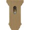 Ekena Millwork 3 1/2"W x 3 3/4"D x 6"H Mini Jefferson Wood Corbel, Cherry CORW03X03X06JECH - alternate 4